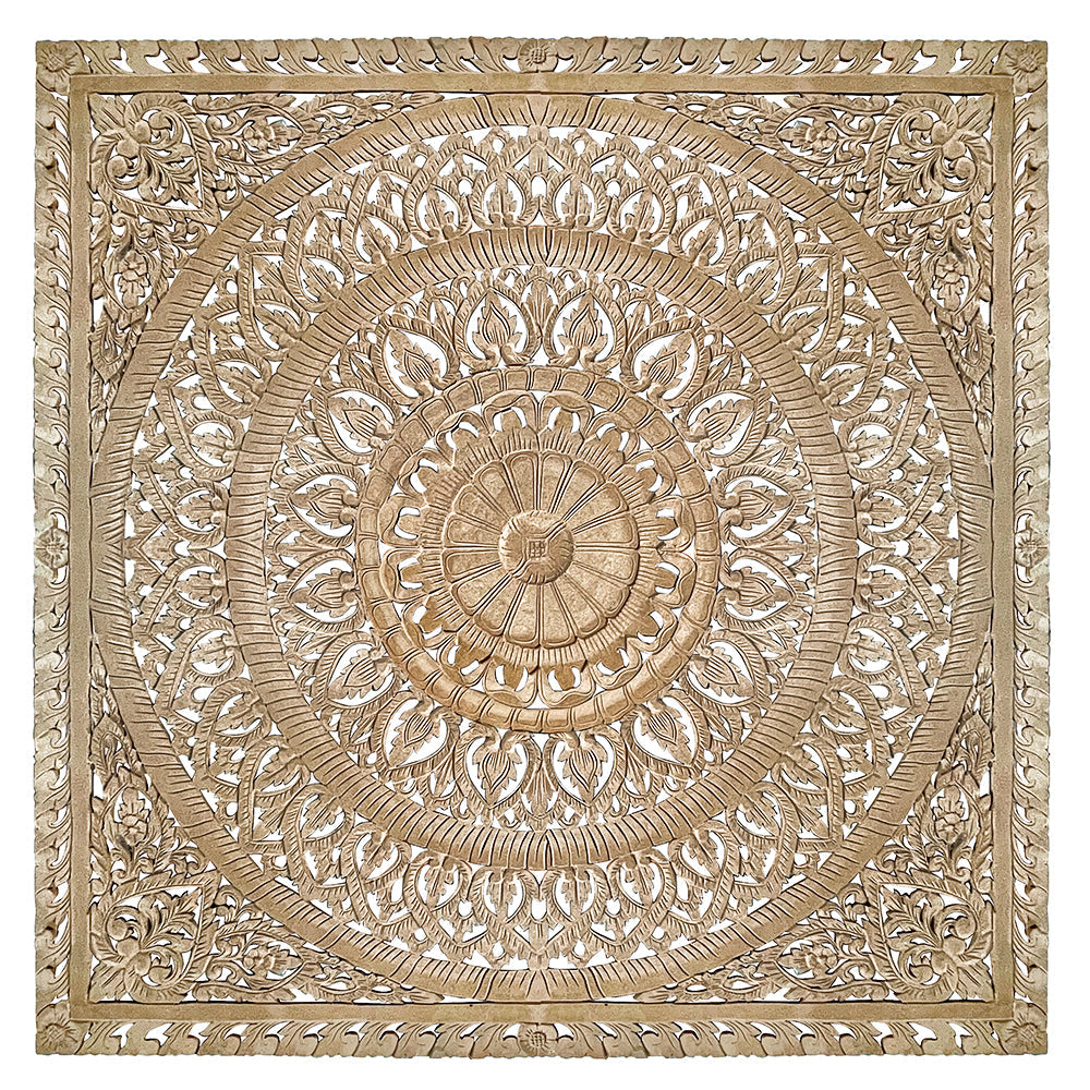 Carved Bed Headboard "Embun"