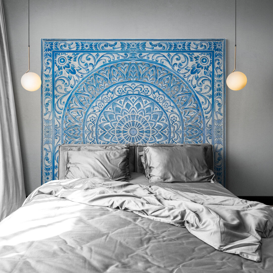 Custom Carved Bed Headboard "Hati" - 200 x 180