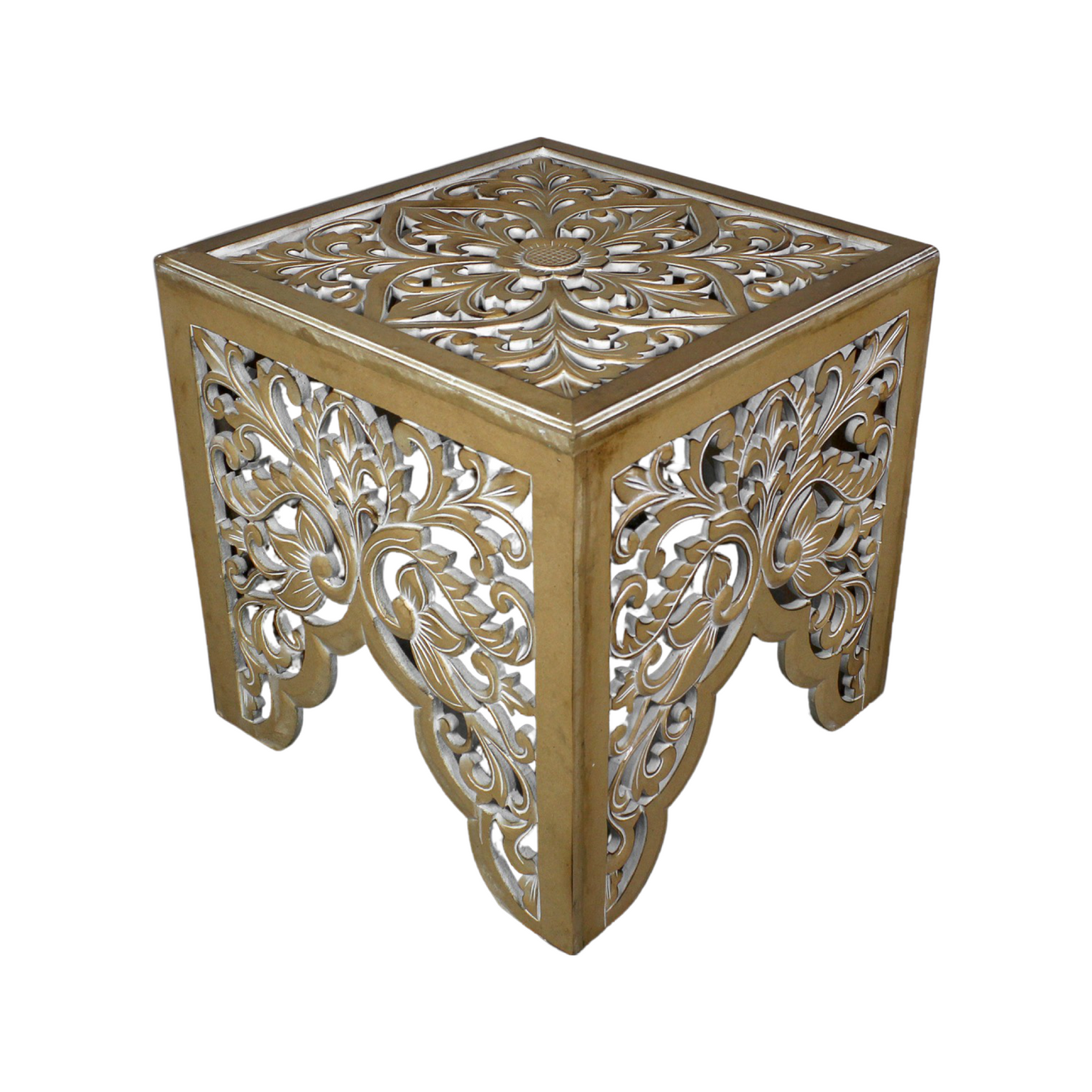 Carved Bedside Table "Ratu"