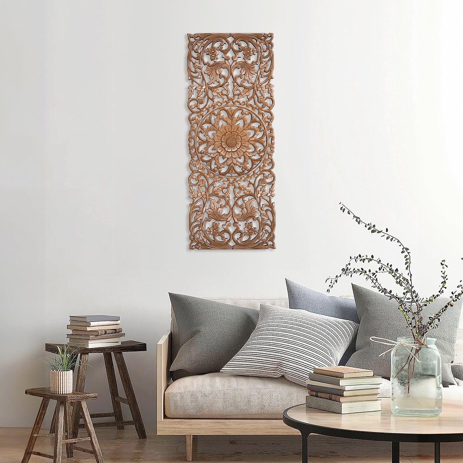 deco panel hebras natural wash bali design hand carved hand made decorative house furniture wood material decorative wall panels decorative wood panels decorative panel board balinese wall art