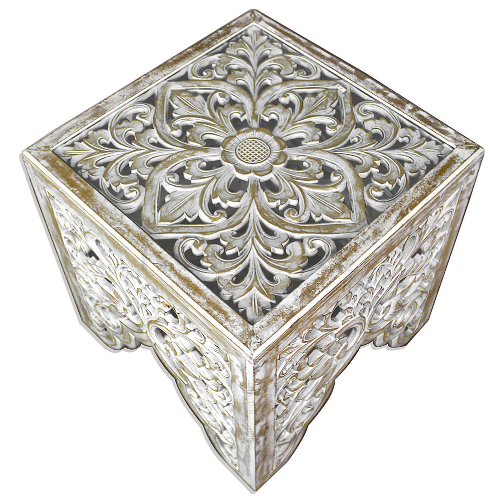 furniture carved beside table ratu antic wash bali design hand carved hand made home decorative house furniture wood material