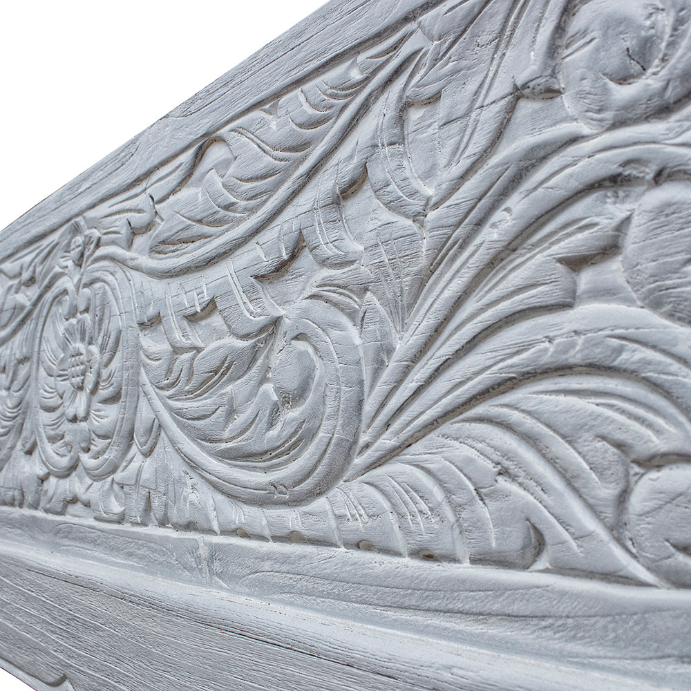 carved wood trunk sandara white wash bali design hand carved hand made decorative house furniture wood material decorative wall panels decorative wood panels decorative panel board