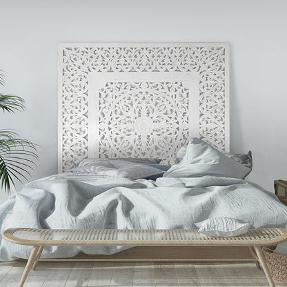 Carved Bed Headboard "Putri Malu"