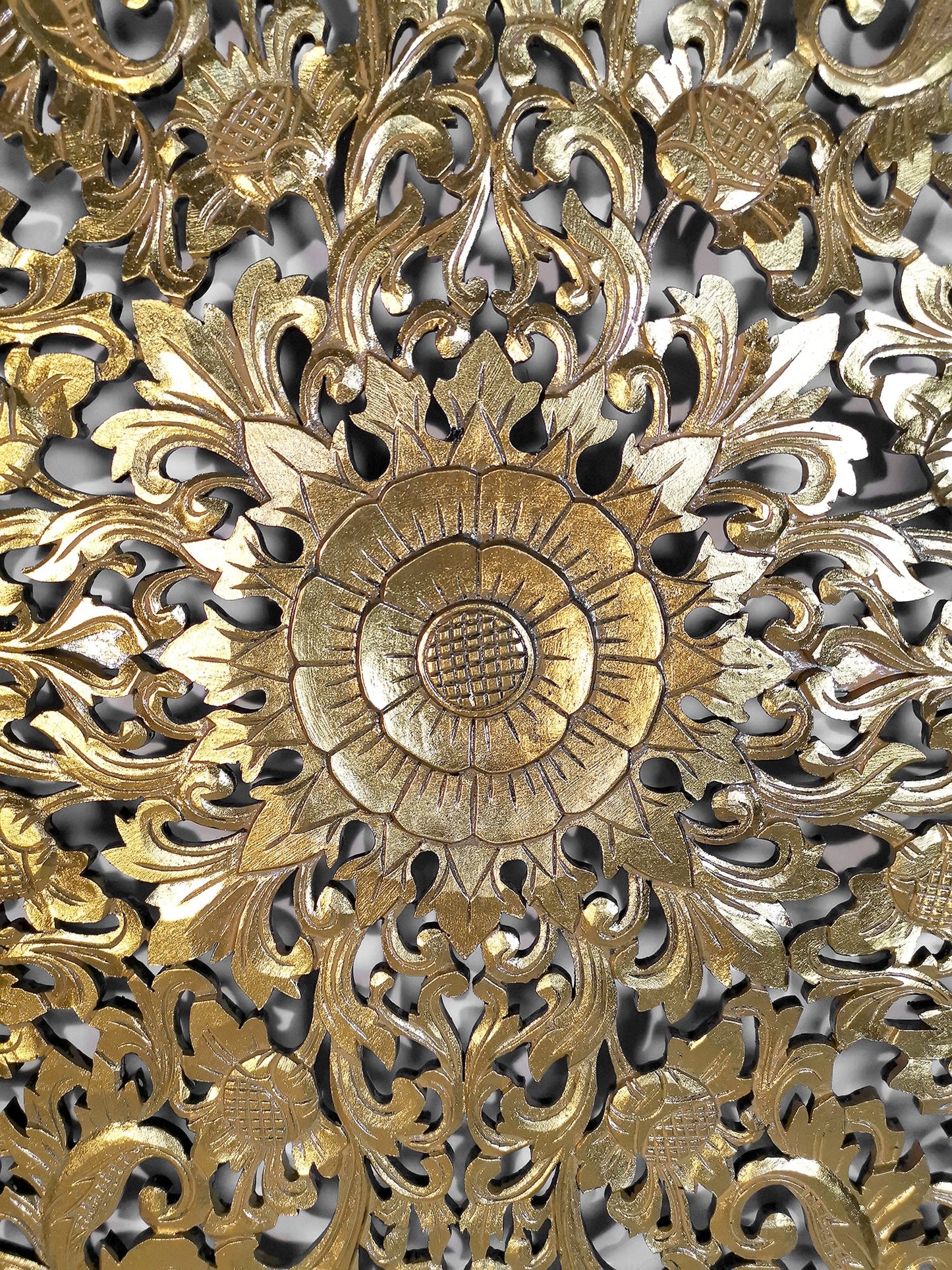 Decorative Panel "Lily" - Gold Wash