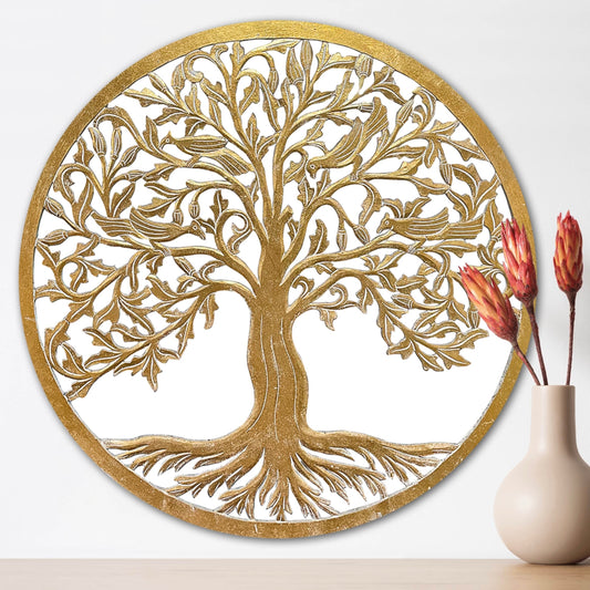 Decorative Mandala  "Tree of Life" - Gold wash