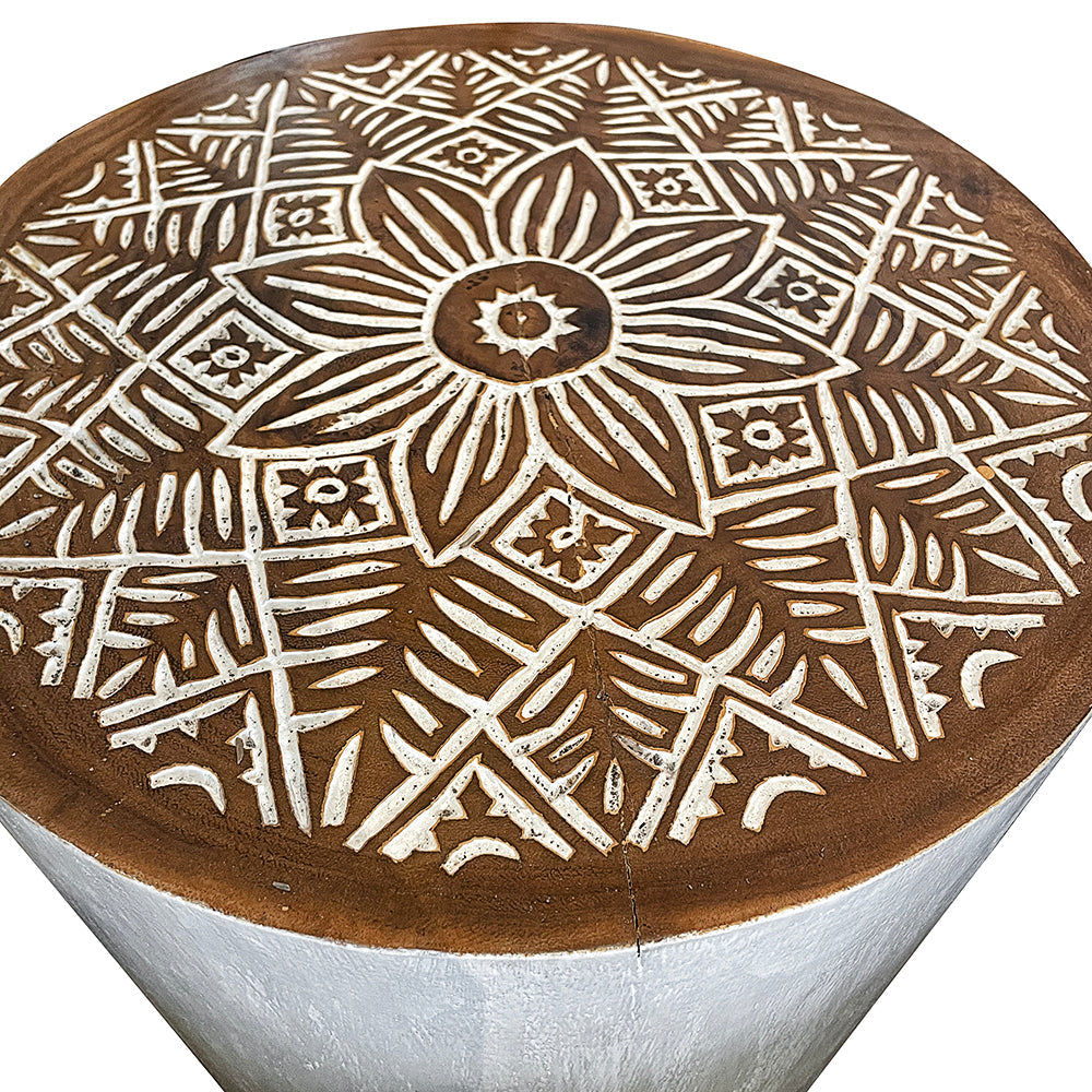 Wooden Side Table / Stool 'Zen' - 40 cm