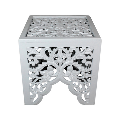 Carved Bedside Table "Ratu"