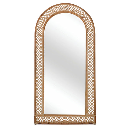 Hand Carved Full Length Rattan Mirror - 200cm