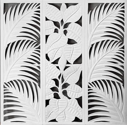 Decorative Panel "Candidasa" White - 120 cm - Kulture Home Decor