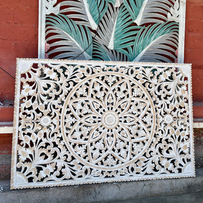 bed headboard kris antic wash bali design hand carved hand made home decorative house furniture wood material