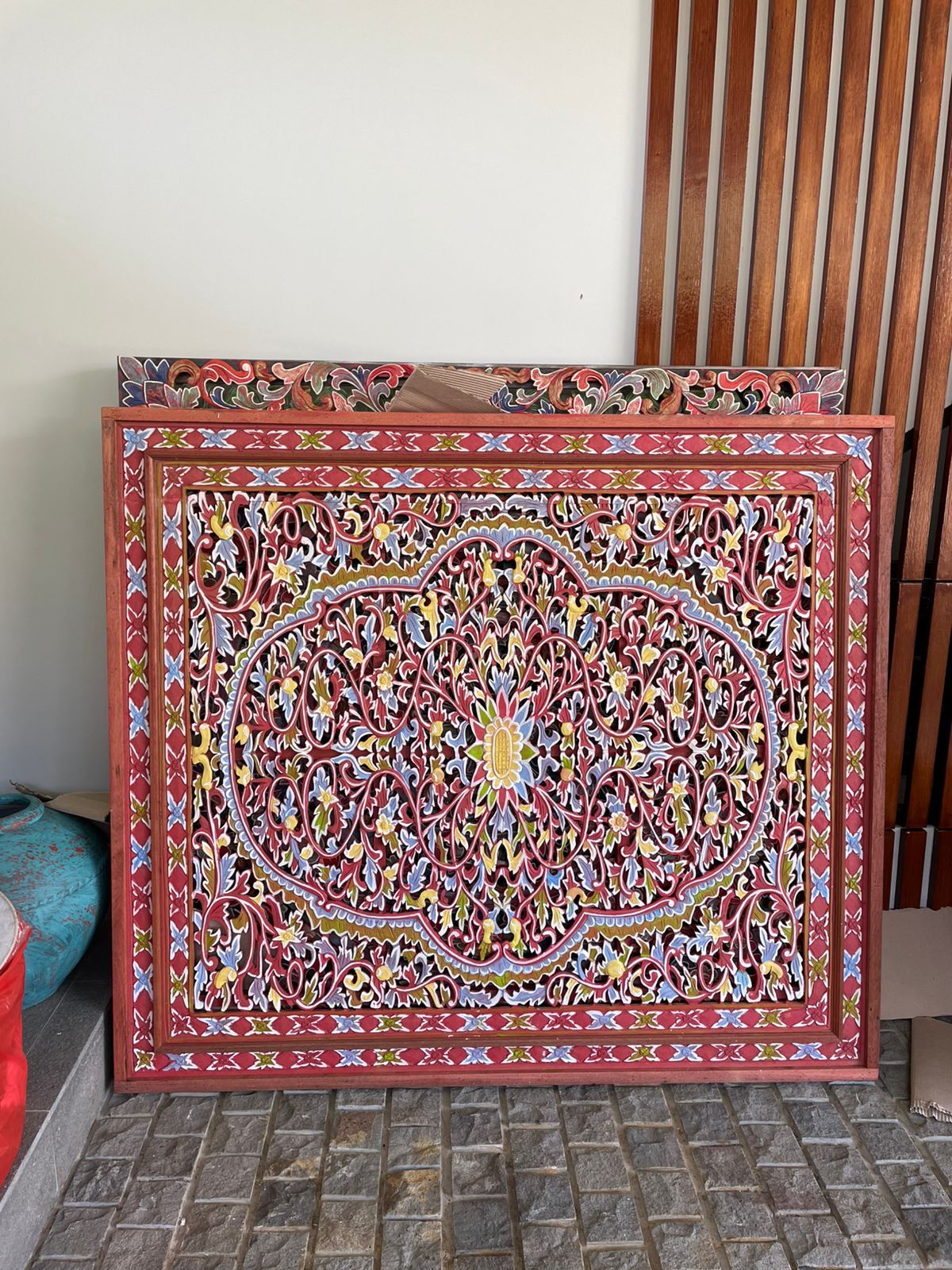 Custom Decorative Panel "Jimbaran" - Red