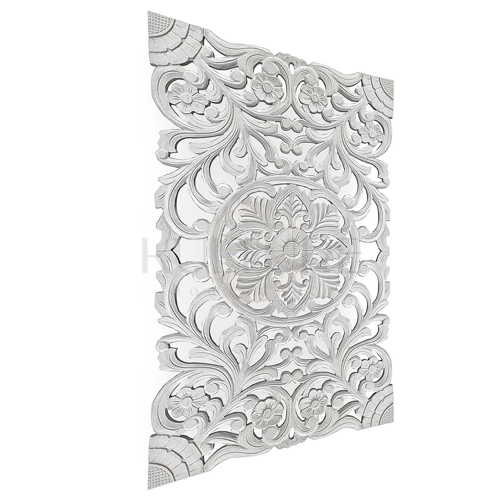 decorative panel azalea white wash bali design hand carved hand made decorative house furniture wood material decorative wall panels decorative wood panels decorative panel board balinese wall art