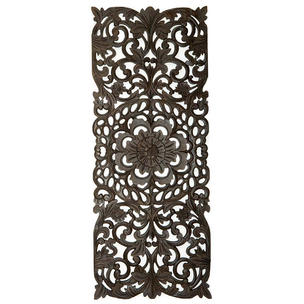 decorative panel indah dark brown wash bali design hand carved hand made decorative house furniture wood material decorative wall panels decorative wood panels decorative panel board balinese wall art