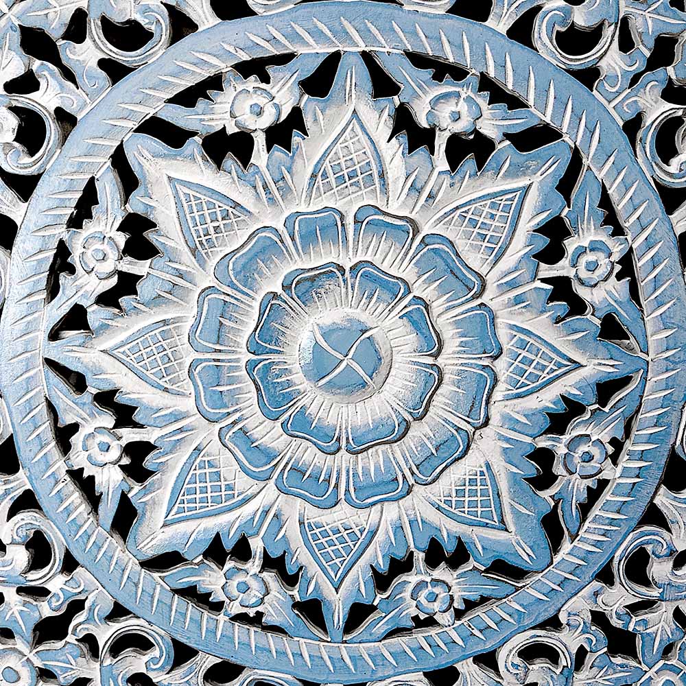 decorative panel peony blue wash bali design hand carved hand made decorative house furniture wood material decorative wall panels decorative wood panels decorative panel board