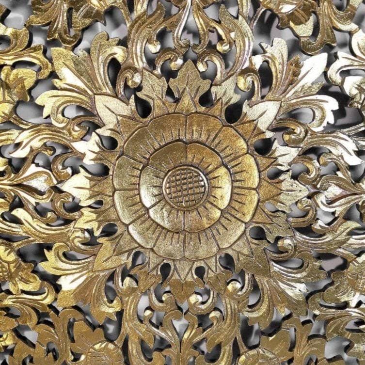 decorative panel lily gold wash bali design hand carved hand made decorative house furniture wood material decorative wall panels decorative wood panels decorative panel board