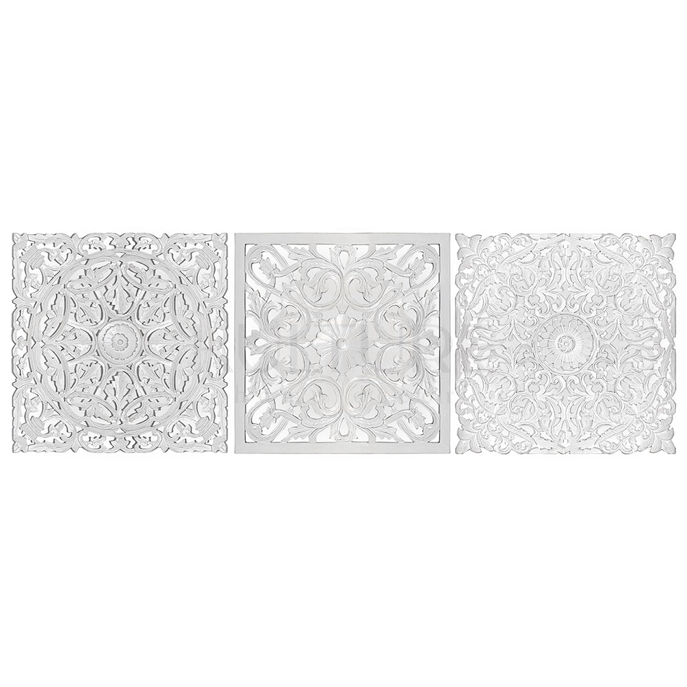 Set of 3 Decorative Panels "Pererenan"