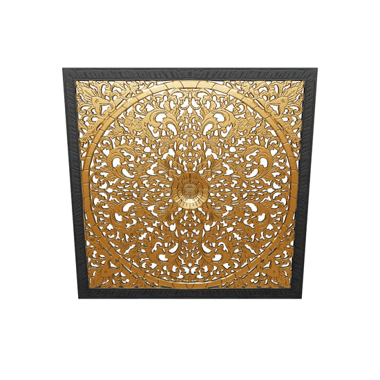 decorative panel lily gold wash bali design hand carved hand made decorative house furniture wood material decorative wall panels decorative wood panels decorative panel board