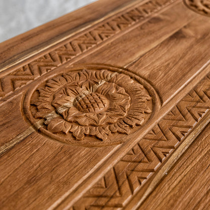 Wooden Carved Console Table "Kamelia" - 170 cm