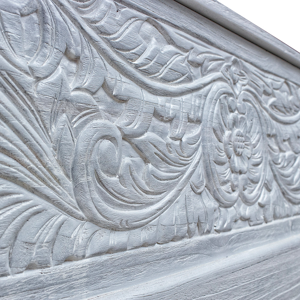 carved wood trunk sandara white wash bali design hand carved hand made decorative house furniture wood material decorative wall panels decorative wood panels decorative panel board