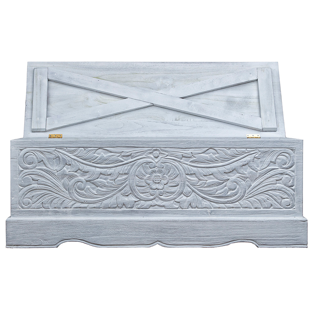 carved wood trunk sandara white wash bali design hand carved hand made decorative house furniture wood material decorative wall panels decorative wood panels decorative panel board